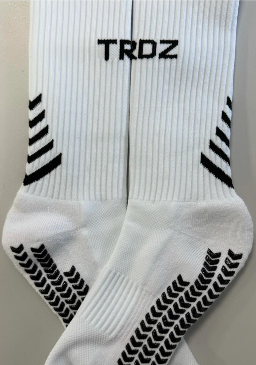 TRDZ socks in white