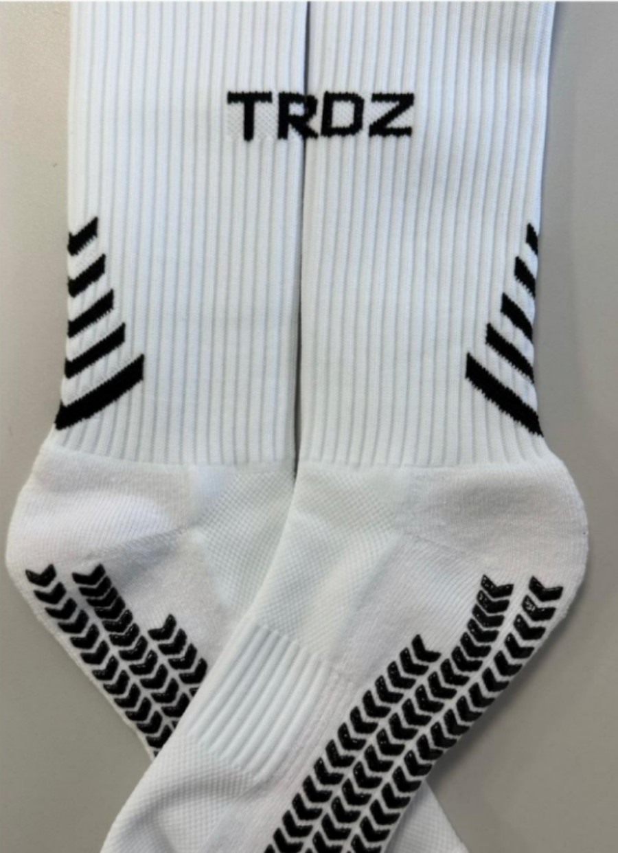 TRDZ Grip Socks - WHITE